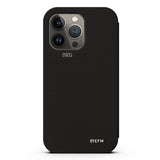 NNEDSZ EFM Miami Leather Wallet Case Armour with D3O For iPhone 13 Pro Max (6.7") - Smoke Black