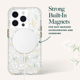 NNEDSZ Case-Mate Rifle Paper Magsafe Case iPhone 15 Pro - Petite Fleurs