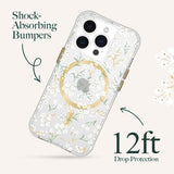 NNEDSZ Case-Mate Rifle Paper Magsafe Case iPhone 15 Pro - Petite Fleurs