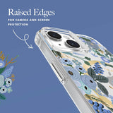 NNEDSZ Case-Mate Rifle Paper Magsafe Case for Apple iPhone 15 Plus - Garden Party Blue