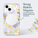 NNEDSZ Case-Mate Rifle Paper MagSafe Case iPhone 15 Plus - Pastel Marguerite