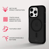 NNEDSZ Tech21 EvoArmor MagSafe Back Case for iPhone 2024 16 Pro - Black