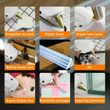 NNEDSZ 2 X HOT MELT GLUE GUN TRIGGER ADHESIVE WITH STICKS REPAIR KIT FOR USE