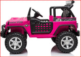 NNEDSZ Jeep Off Road Inspired Ride On Car Kids Fairyland Adventure – Pink