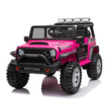 NNEDSZ Jeep Off Road Inspired Ride On Car Kids Fairyland Adventure – Pink