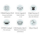 NNEDSZ BEAR Multifunction Cooking Pot Hot Pot DHG-B25Z1