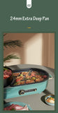 NNEDSZ BEAR Multi-functional 2-in-1 Cooking Hot Pot And Griddle Barbecue Machine DKL-C15L1