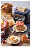 NNEDSZ BEAR Double Slots Bread Toaster With Glass Window DSL-C02X1