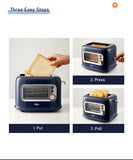 NNEDSZ BEAR Double Slots Bread Toaster With Glass Window DSL-C02X1