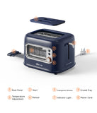 NNEDSZ BEAR Double Slots Bread Toaster With Glass Window DSL-C02X1