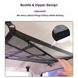 NNEDSZ Universal Car Ceiling Storage Bag Cargo Roof Top Net Mesh Pocket Pouch 70x50cm