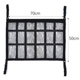 NNEDSZ Universal Car Ceiling Storage Bag Cargo Roof Top Net Mesh Pocket Pouch 70x50cm