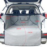 NNEDSZ Ondoing Grey Dog Car Boot Cover SUV Liner Trunk Rear Cargo Hammock Waterproof Protector