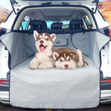NNEDSZ Ondoing Grey Dog Car Boot Cover SUV Liner Trunk Rear Cargo Hammock Waterproof Protector