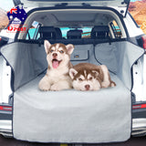 NNEDSZ Ondoing Grey Dog Car Boot Cover SUV Liner Trunk Rear Cargo Hammock Waterproof Protector