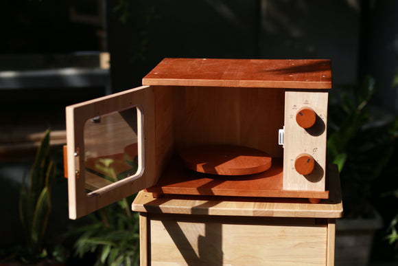 NNEDSZ Wooden Microwave Oven