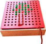 NNEDSZ Froebel Gifts J2- Pegs And Lacing Box