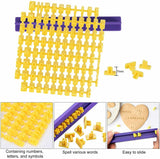 NNEDSZ Fondant Cake Alphabet Letter Number Cookies Biscuit Stamp Embosser Mold Cutter