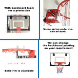 NNEDSZ Indoor Mini Basketball Hoop Ring Backboard Kit Door Mounted Mount Kid Set