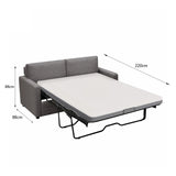 NNEDSZ RAY 2 Seater Sofa bed with Separate Foam Mattress- Dark grey