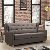 NNEDSZ 2 Seater Sofa bed with Separate Foam Mattress-Dark grey