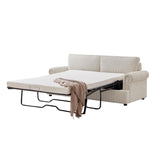 NNEDSZ PHEBE 3 Seater Sofa bed with Separate Foam Mattress- Corduroy Cream