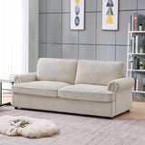 NNEDSZ PHEBE 3 Seater Sofa bed with Separate Foam Mattress- Corduroy Cream