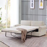 NNEDSZ PHEBE 3 Seater Sofa bed with Separate Foam Mattress- Corduroy Cream