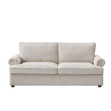 NNEDSZ PHEBE 3 Seater Sofa bed with Separate Foam Mattress- Corduroy Cream