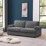 NNEDSZ PHEBE 3 Seater Sofa bed with Separate Foam Mattress- Corduroy Dark grey