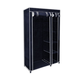 NNEDSZ 5 Shelves Brand New Easy to assemble Portable Wardrobe - navy