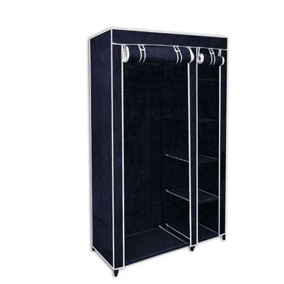 NNEDSZ 5 Shelves Brand New Easy to assemble Portable Wardrobe - navy