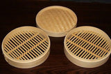 NNEDSZ 7 Inch Bamboo Steamer Set-2 Steamer Baskets With 1 Lid