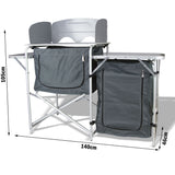 NNEDSZ Single Pantry Storage Camping Kitchen Shelf Camp Cupboard Windshield Cook Table