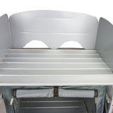 NNEDSZ Single Pantry Storage Camping Kitchen Shelf Camp Cupboard Windshield Cook Table