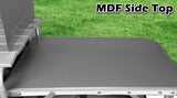 NNEDSZ Deluxe Aluminium Foldable Camping Kitchen Picnic Cupboard Bench Table Windshield