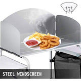 NNEDSZ Aluminium Foldable Camping Cooking Kitchen Picnic Cupboard Bench Table Windshield