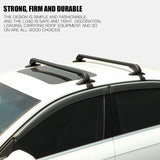 NNEDSZ 105cm Universal Car Roof Racks Carrier Adjustable Cross Bars Aluminium Alloy Lockable
