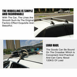NNEDSZ 105cm Universal Car Roof Racks Carrier Adjustable Cross Bars Aluminium Alloy Lockable