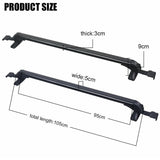 NNEDSZ 105cm Universal Car Roof Racks Carrier Adjustable Cross Bars Aluminium Alloy Lockable