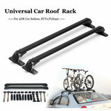 NNEDSZ 105cm Universal Car Roof Racks Carrier Adjustable Cross Bars Aluminium Alloy Lockable