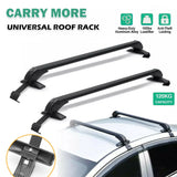 NNEDSZ 105cm Universal Car Roof Racks Carrier Adjustable Cross Bars Aluminium Alloy Lockable