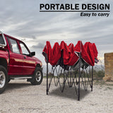 NNEDSZ 3x3m Pop Up Gazebo Outdoor Tent Folding Marquee Party Camping Market Canopy - red