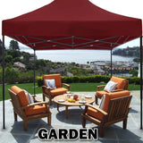 NNEDSZ 3x3m Pop Up Gazebo Outdoor Tent Folding Marquee Party Camping Market Canopy - red