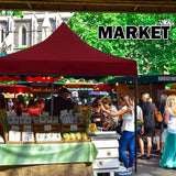 NNEDSZ 3x3m Pop Up Gazebo Outdoor Tent Folding Marquee Party Camping Market Canopy - red