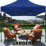 NNEDSZ 3x3m Pop Up Gazebo Outdoor Tent Folding Marquee Party Camping Market Canopy w/ Side Wall - blue