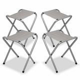 NNEDSZ Portable Folding Picnic Camping Set BBQ Party Aluminium Table 4 Foldable Chairs