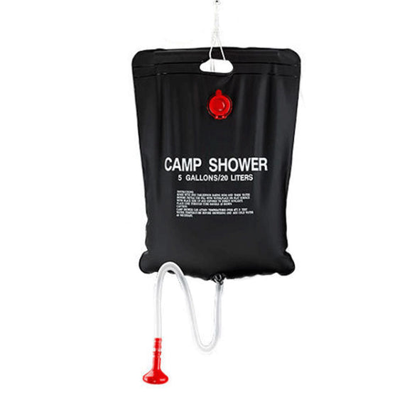 NNEDSZ 20L Craig Camp Shower Bag Solar Heated Water Pipe
