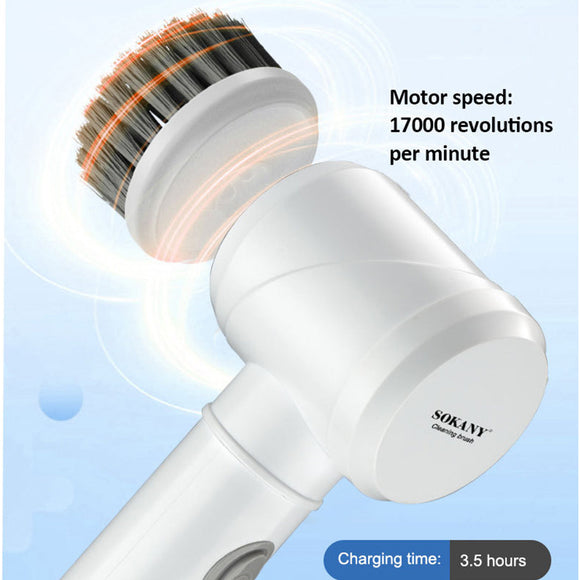NNEDSZ Sokany 5-in-1 Handheld Kitchen Scrubber – Multi-Function Cleaning Tool