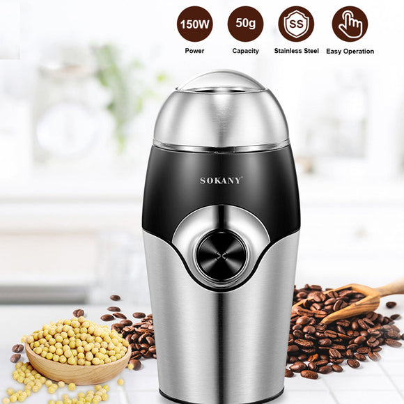 NNEDSZ Sokany Electric Coffee Grinder Stainless Steel Blades